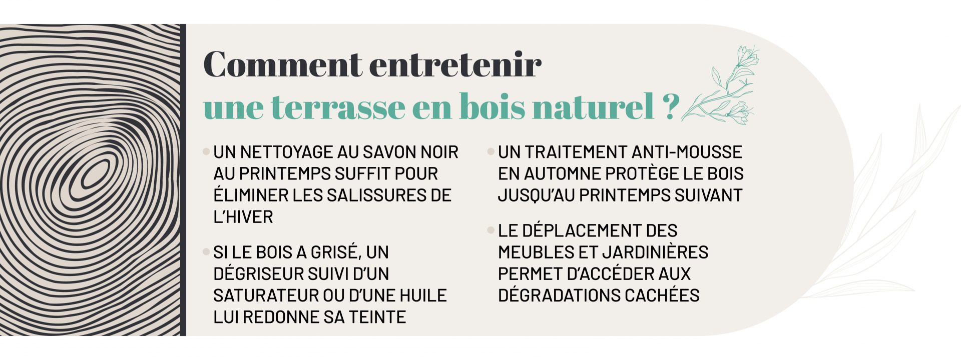 conseils pour entretenir une terrasse en bois naturel